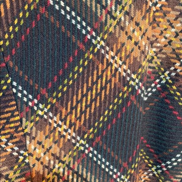 Anne Klein 20w brown gold plaid 💯wool like new - Picture 10 of 11